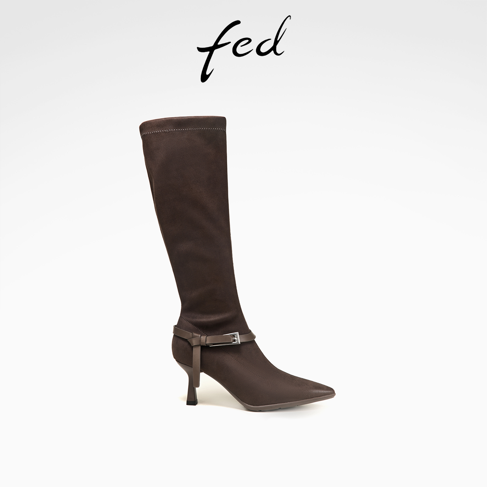 艾芙伊迪法式高级腰带长靴