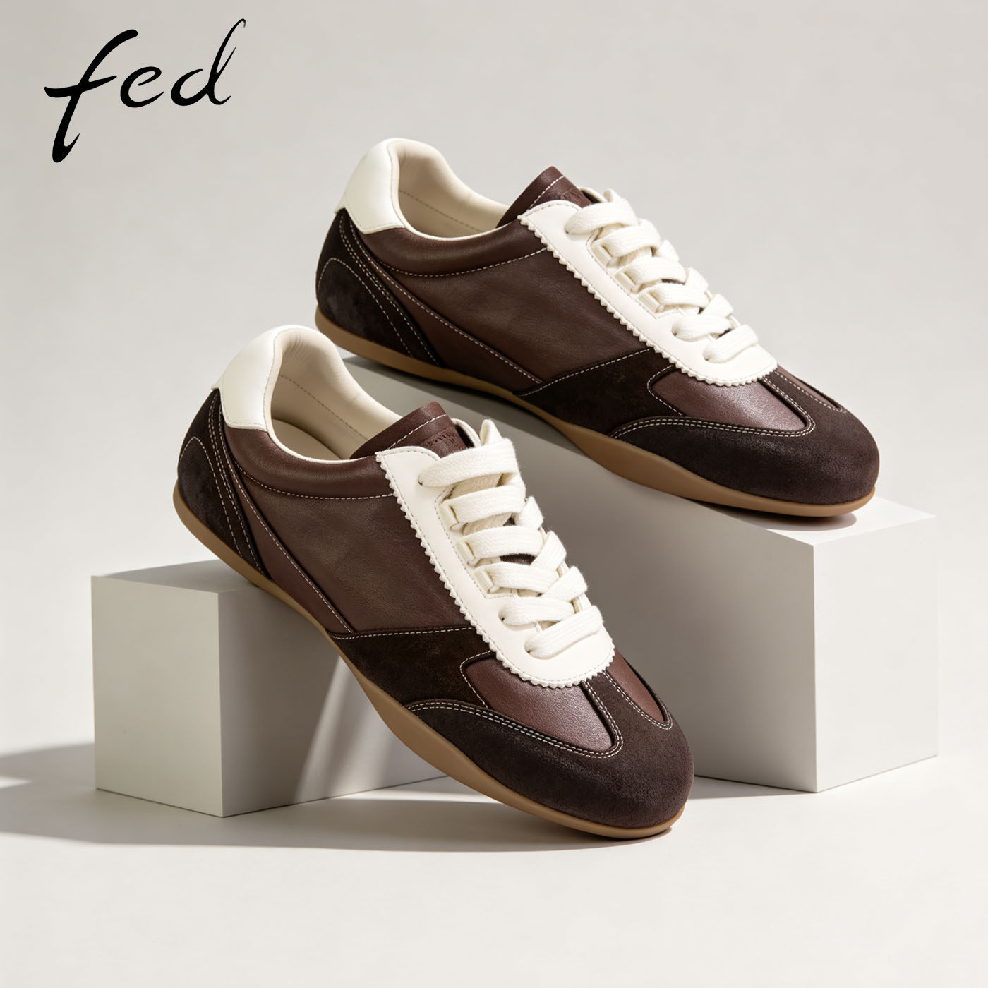 fed厚底德训鞋女秋季新款女鞋