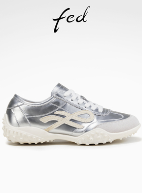 fed厚底德训鞋夏季新款女鞋银色阿甘鞋复古运动鞋女款S0505-ZC585