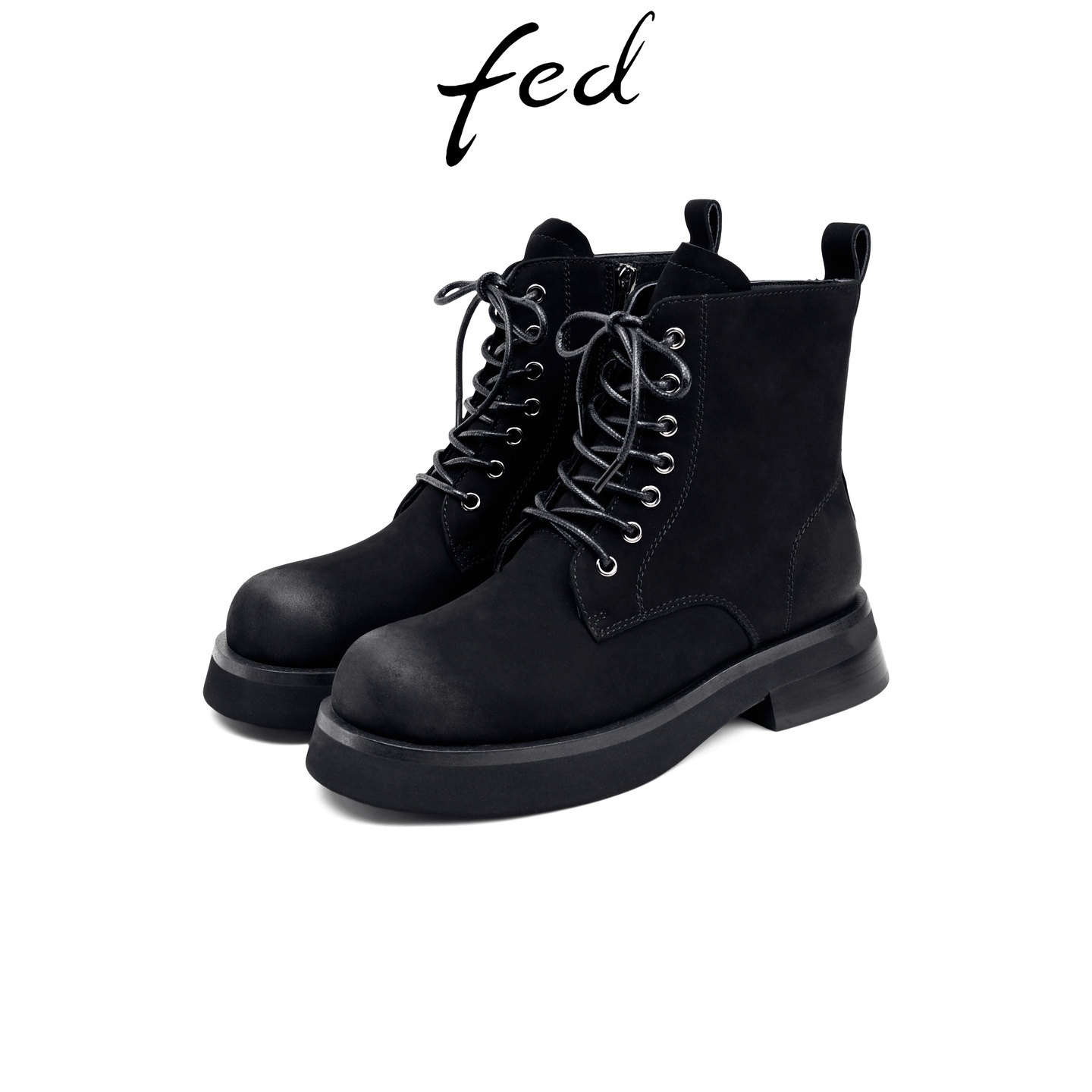 fed粗跟马丁靴女秋季新款女靴