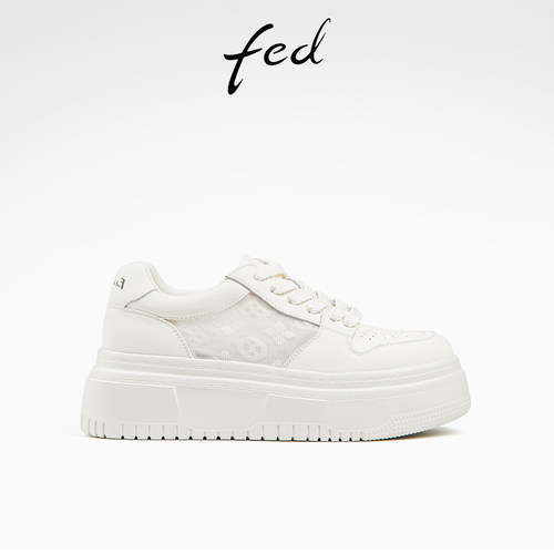 网面透气运动休闲鞋女板鞋小白鞋