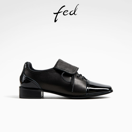 商务休闲单鞋女英伦风乐福鞋