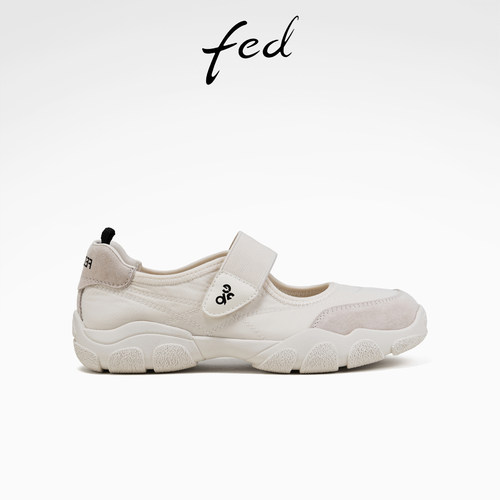 fed运动玛丽珍鞋夏季新款女鞋软底芭蕾鞋增高休闲鞋S0414-ZCB619