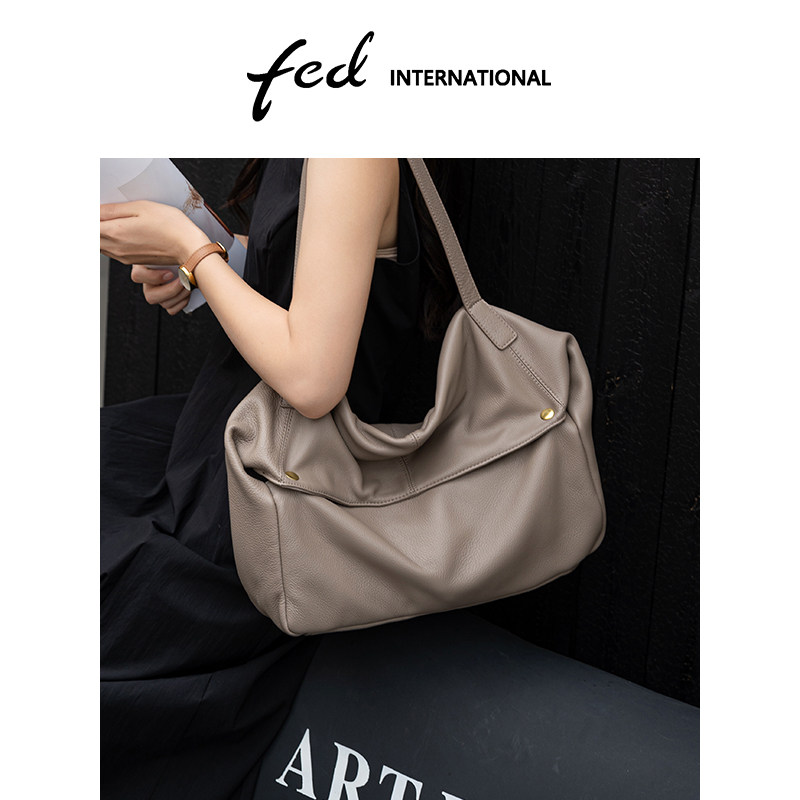 fed托特包软皮大包真皮大容量手提斜垮休闲单肩包HOBO包BFA9313,箱包皮具/热销女包/男包,托特包,淘宝优惠券,粉丝福利购,淘宝优惠卷