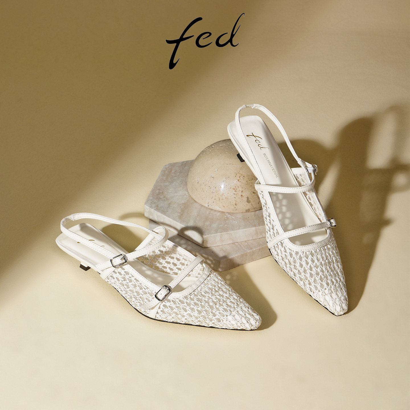 fed镂空透气尖头凉鞋女款夏新款
