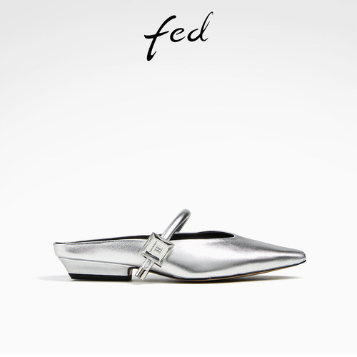 粗跟玛丽珍后空单鞋穆勒凉拖鞋