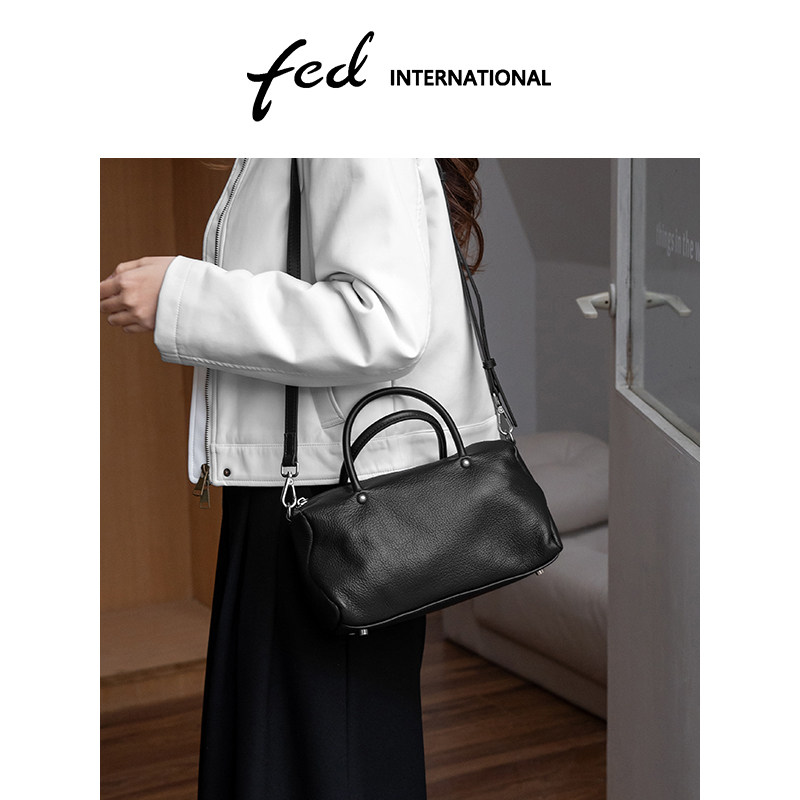 fed头层牛皮真皮百搭大容量斜垮手提包单肩托特包枕头包BFA9508,箱包皮具/热销女包/男包,波士顿包,淘宝优惠券,粉丝福利购,淘宝优惠卷
