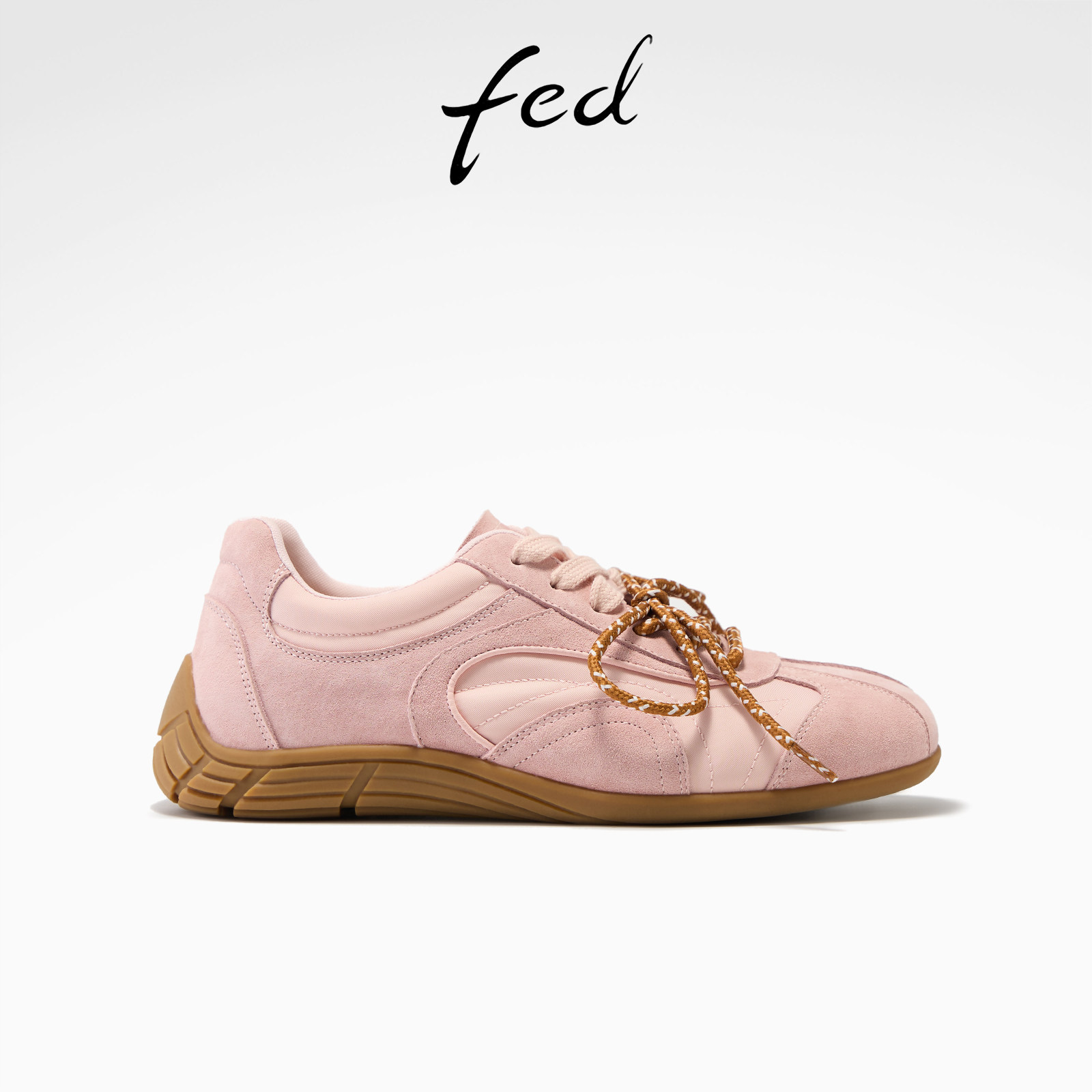 fed粉色德训鞋春季新款女鞋轻便休闲鞋厚底板鞋女款S1226-YAB001,女鞋,德训鞋,淘宝优惠券,粉丝福利购,淘宝优惠卷