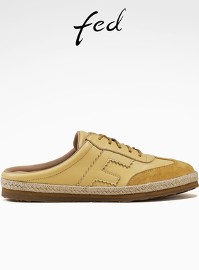 fed平底凉拖夏季新款女鞋后空德训鞋复古休闲拖鞋女款S0505-YA272