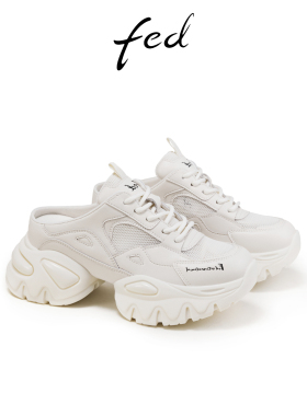 fed后空老爹鞋夏季新款女鞋厚底增高鞋休闲半拖女款S0505-ZCA588