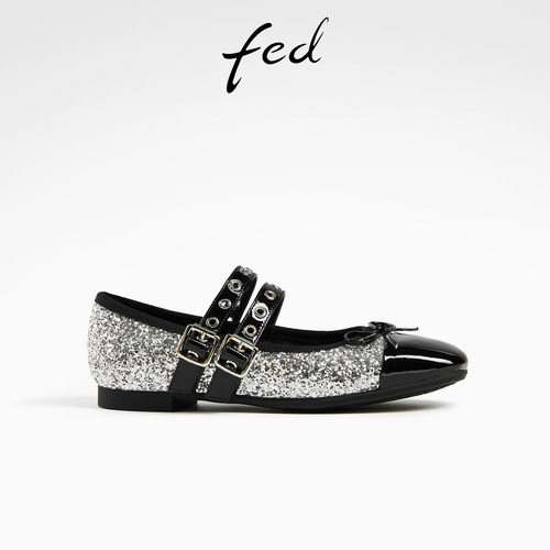 平底单鞋铆钉芭蕾豆豆玛丽珍鞋