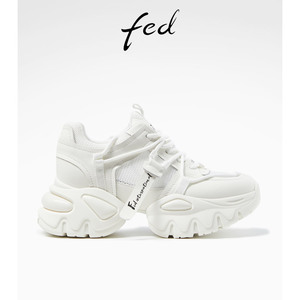 fed老爹鞋女春季新款女鞋增高松糕鞋厚底休闲运动鞋R0411-ZCB280