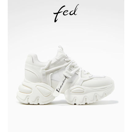 fed老爹鞋女春季新款女鞋增高松糕鞋厚底休闲运动鞋R0411-ZCB280
