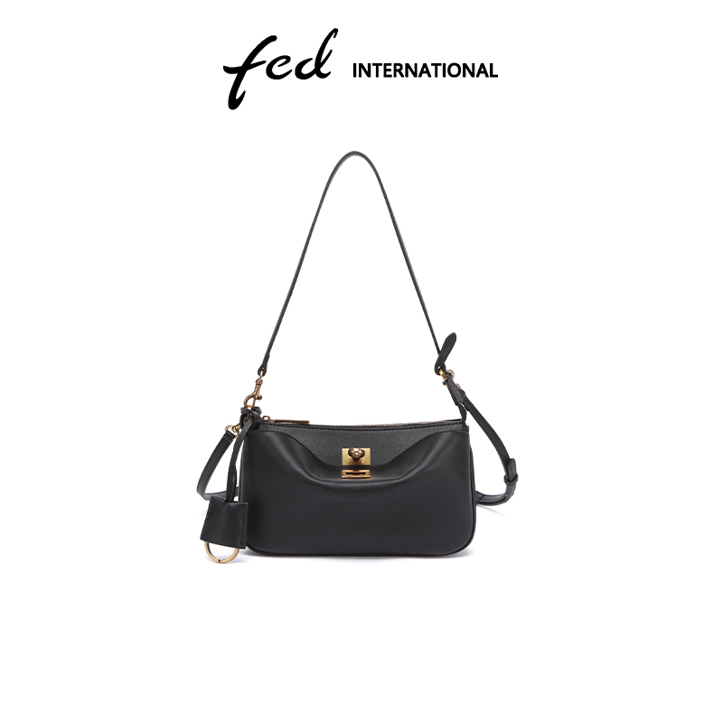 头层牛皮斜挎包女包单肩包