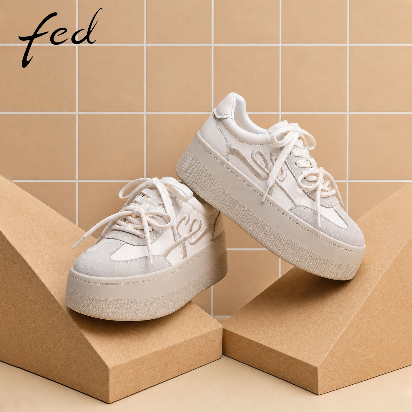 fed厚底休闲鞋女秋季新款女鞋
