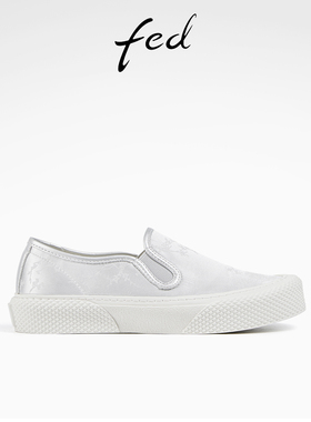 fed厚底休闲鞋夏季新款女鞋国风一脚蹬板鞋深口单鞋女D0507-YA651