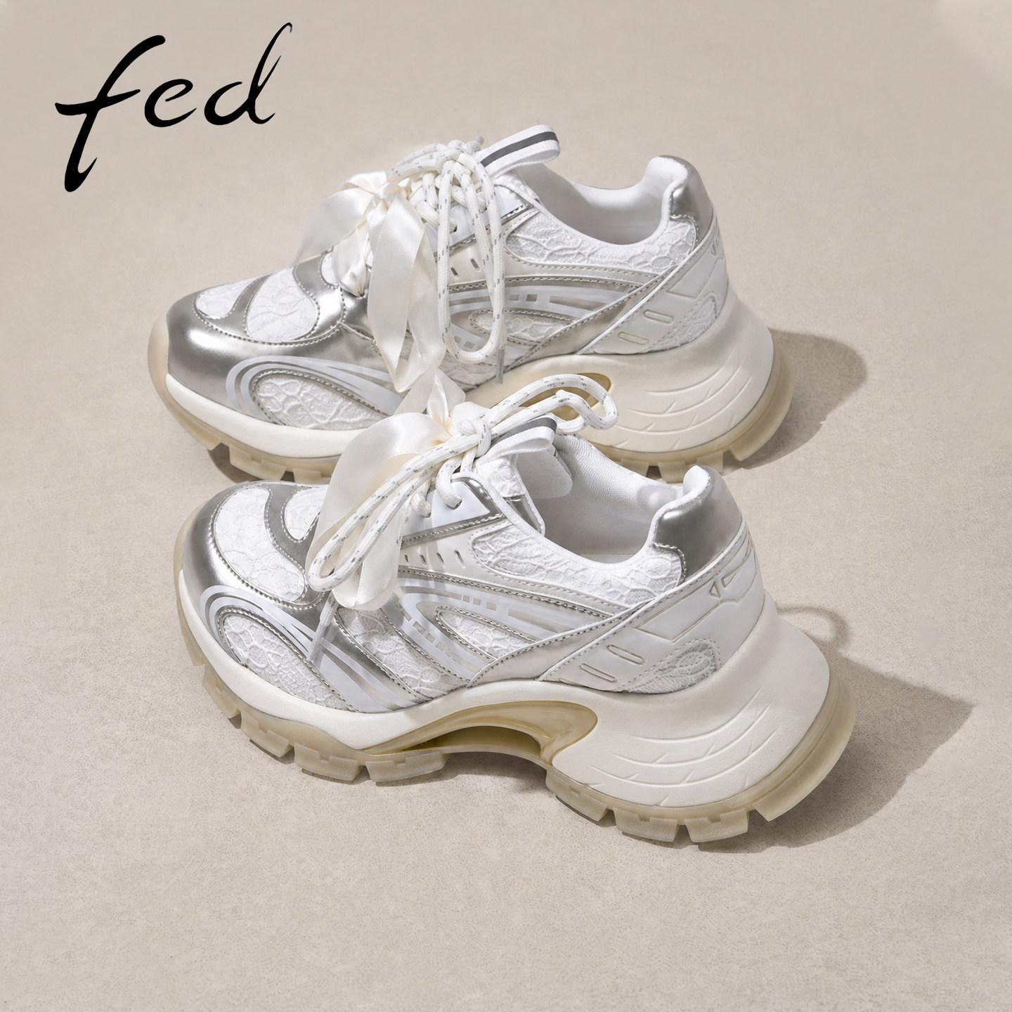 fed增高老爹鞋女秋新款女鞋