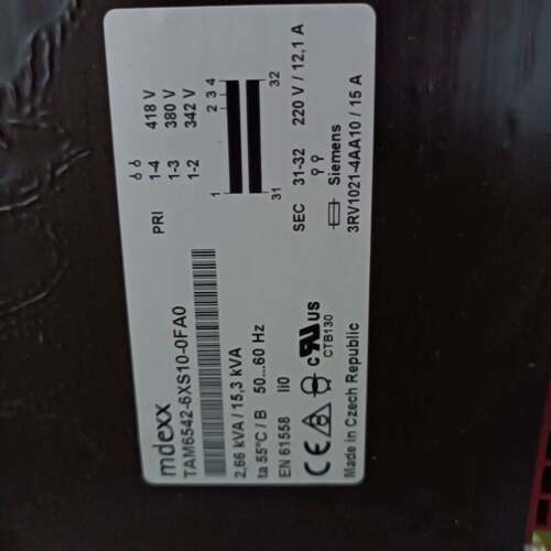 可维修MDEXX TAM6542-6XS0-0FA0 变压器议价