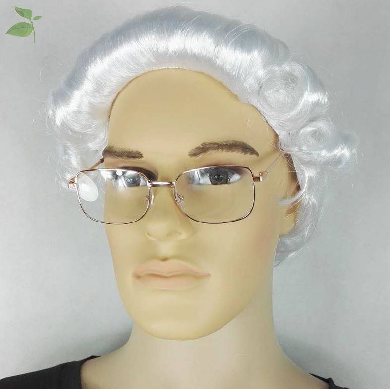 音乐家老爷爷大法官头饰 男假发老人道具审判长帽女全头套舞台