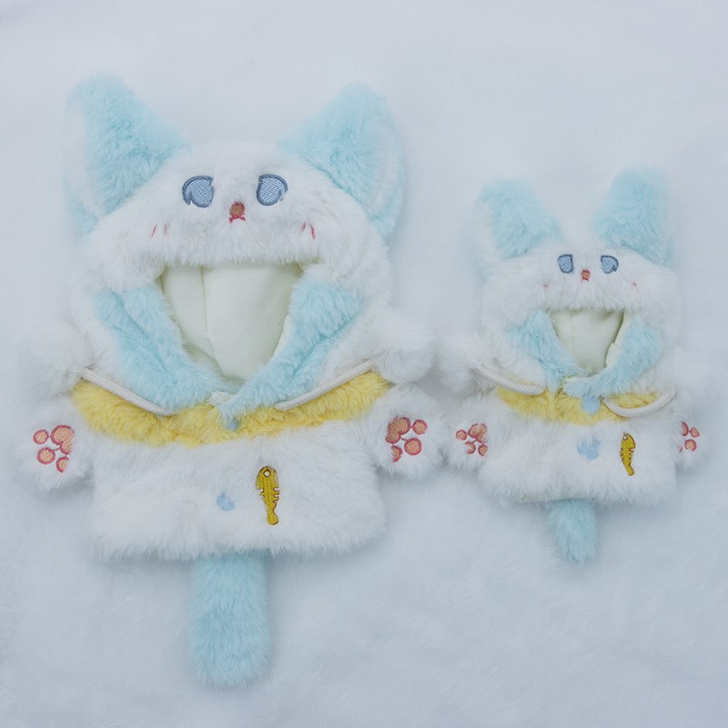 现货十厘米娃衣10cm20cm棉花娃娃衣服可L爱毛绒玩偶玩具公仔连体