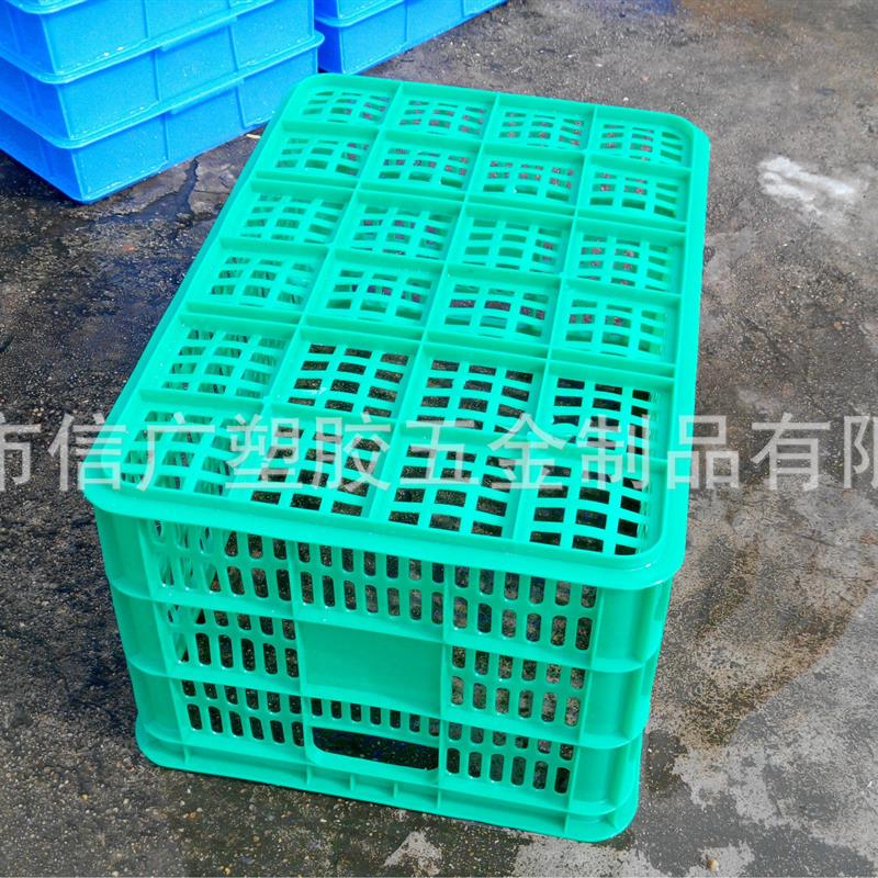 610*420*315周转箩 2KG重黄色物流框厂家直销水果塑胶萝 塑料筐