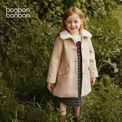 女童毛呢外套bonbonetbonbon