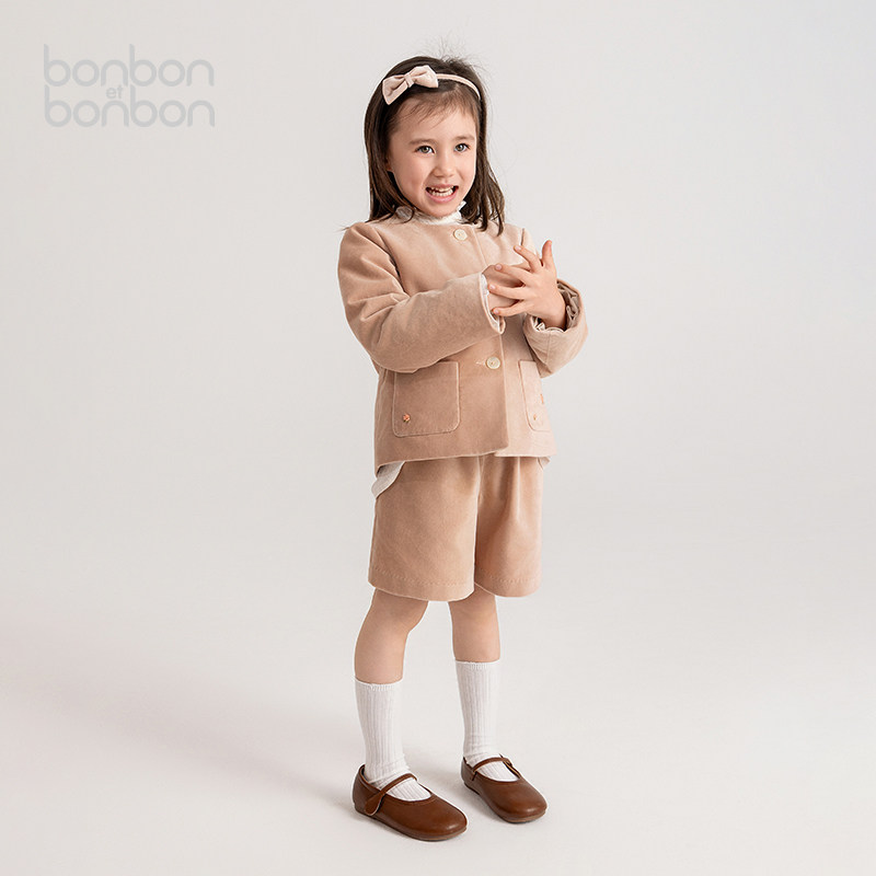 bonbonetbonbon棉刺绣套装儿童