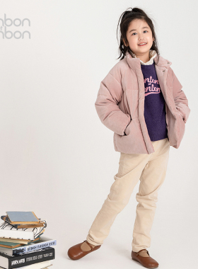 【换季甄选】bonbon et bonbon棉袄/棉服儿童冬日粉紫色温暖立领
