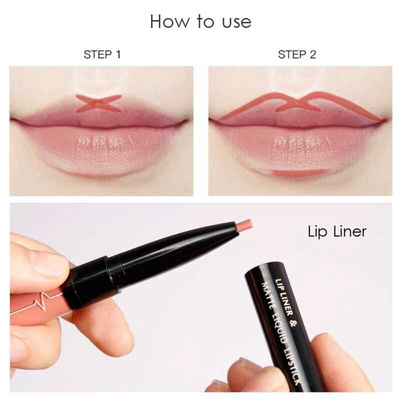 16 Color Double-ended Lipstick Lips Makeup Easy to Wear