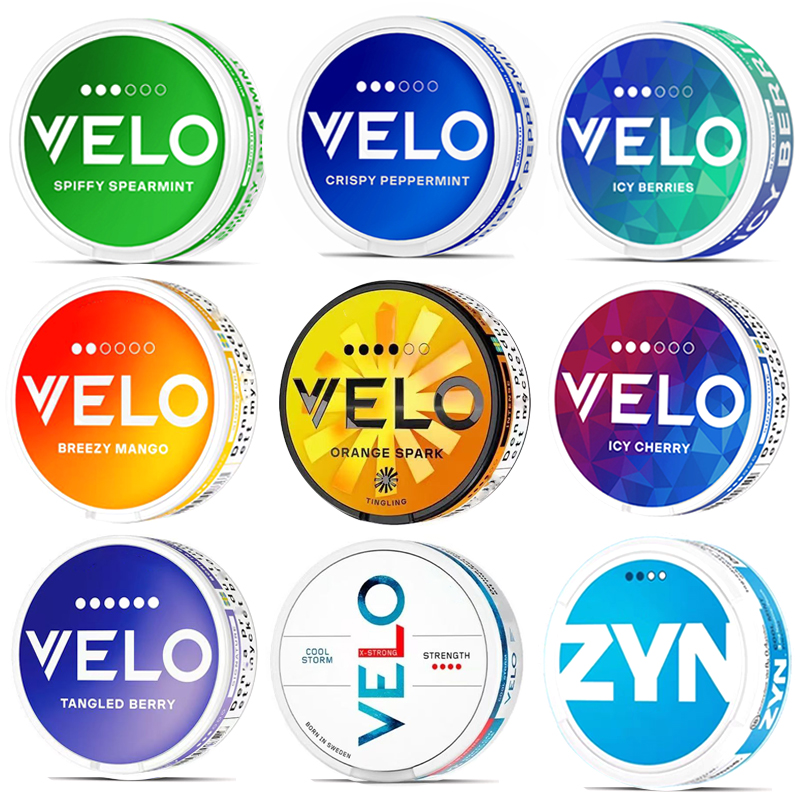 瑞典snus新款snus velo口含袋冰爽薄荷葡萄芒果浆果velo口唇袋zyn
