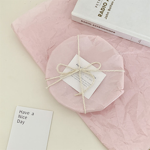 饰加厚拍照背景纸 出卡打包装 ins超美粉色珠光雪梨纸礼物包装 套装