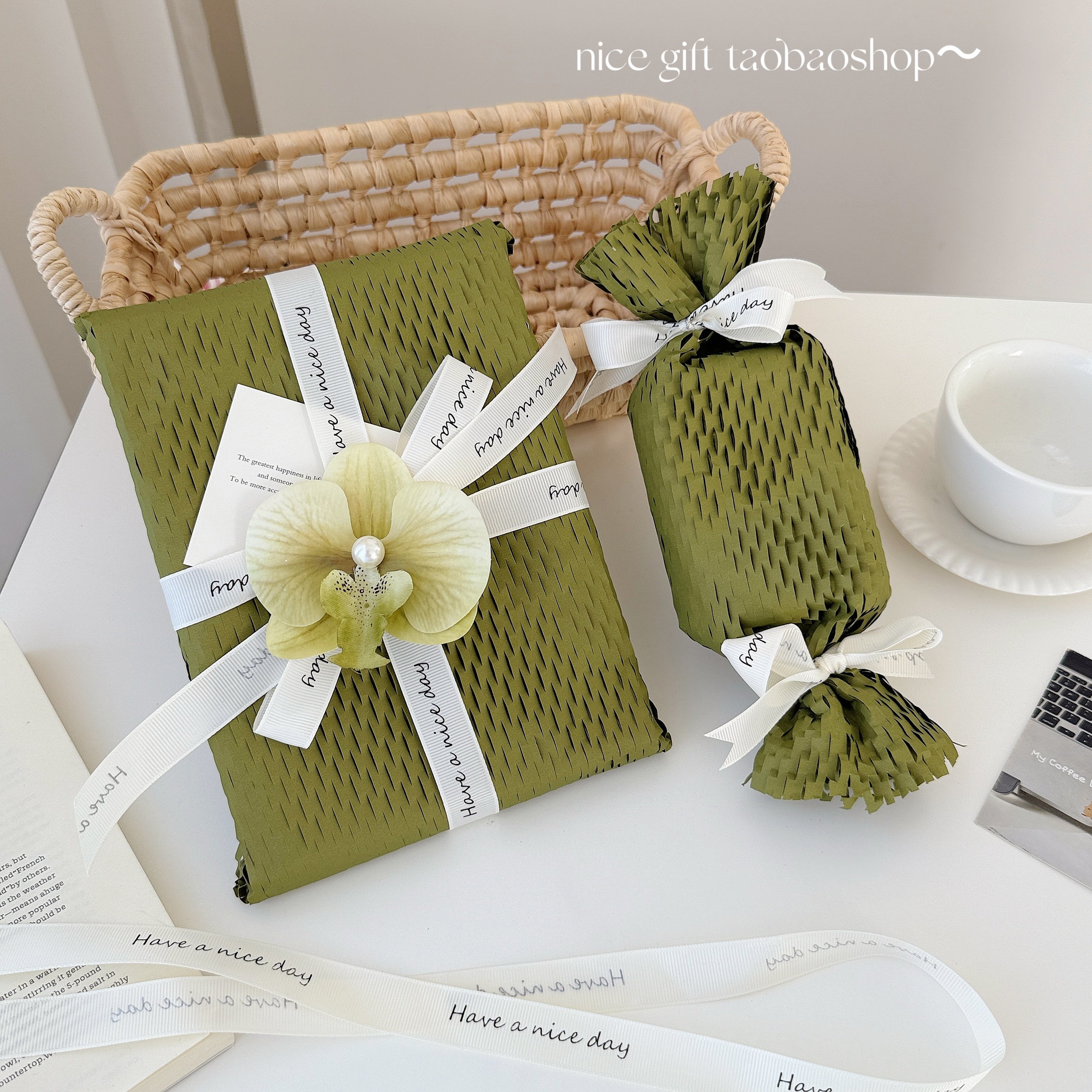 小红书同款橄榄绿蜂窝纸文艺礼品纸包装相框礼物包装内衬防震填充,文具电教/文化用品/商务用品,包装纸/蜂窝纸,淘宝优惠券,粉丝福利购,淘宝优惠卷