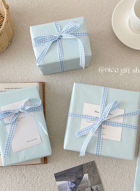 ins淡蓝色珠光雪梨纸礼物纸创意节日装饰礼品纸创意花艺纸情人节