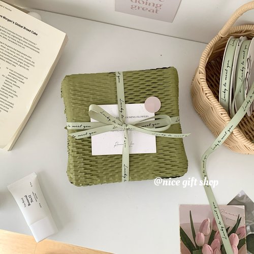 Nice gift~抹茶绿色蜂窝纸网格包装纸礼物打包防震纸出卡打包填充