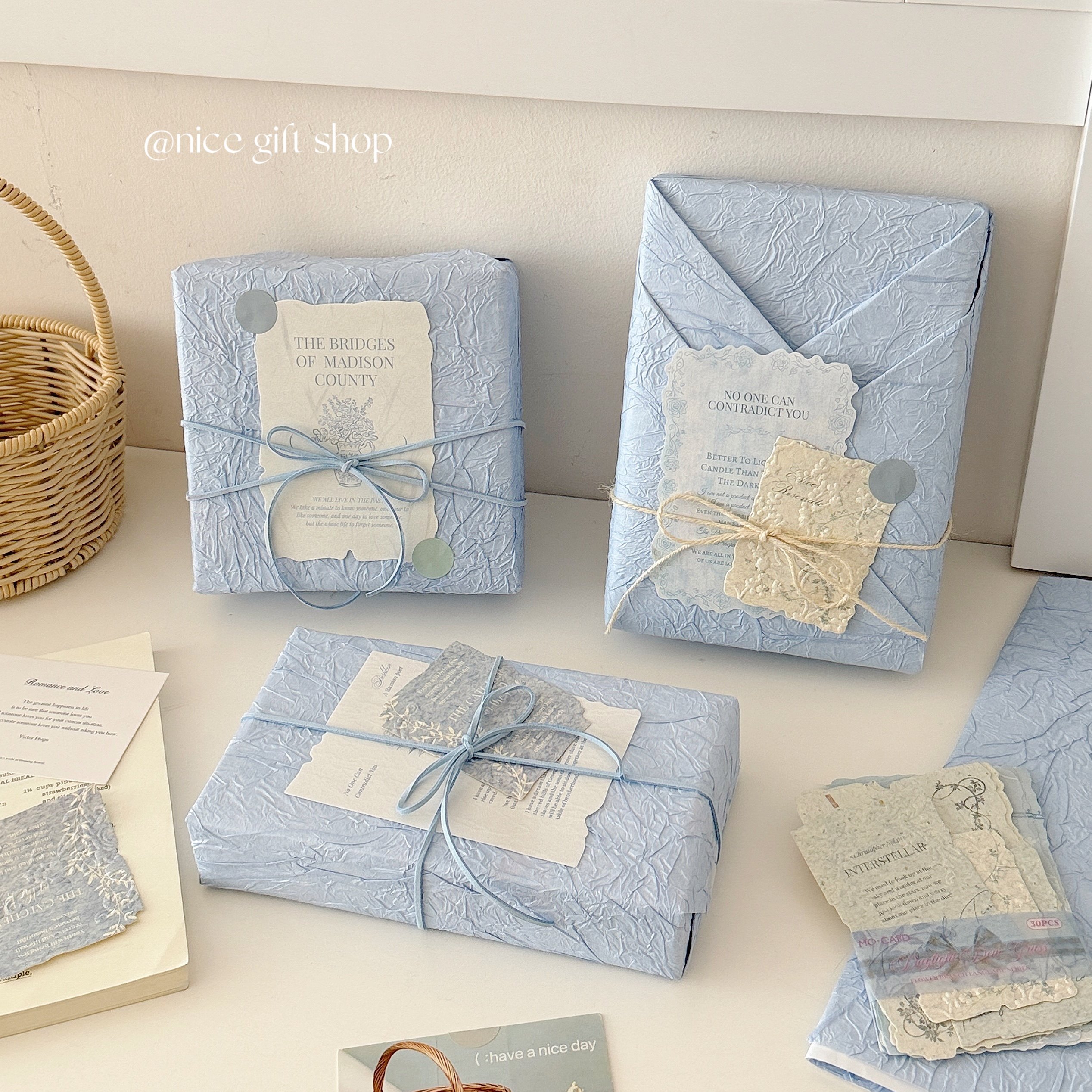 海盐蓝高级肌理感加厚石纹纸节日礼物包装纸花艺装饰纸ins送对象,鲜花速递/花卉仿真/绿植园艺,花艺包装纸,淘宝优惠券,粉丝福利购,淘宝优惠卷