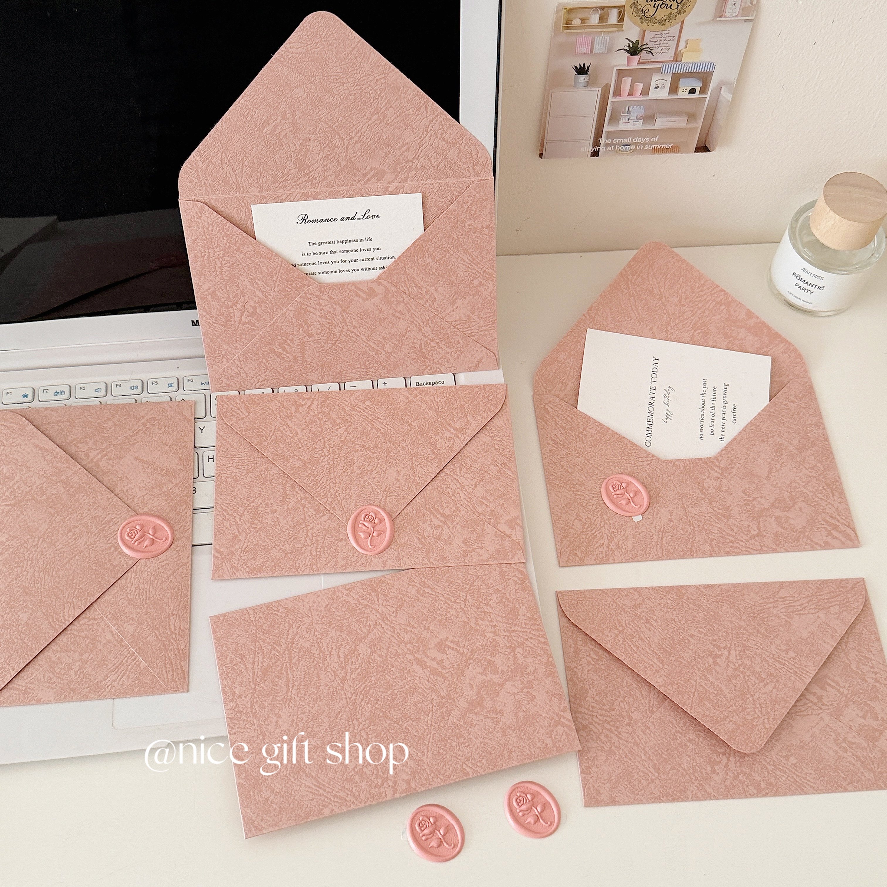 ins韩系浪漫信封套装温柔韩粉色树纹请柬手写情书祝福语节日贺卡,文具电教/文化用品/商务用品,信封,淘宝优惠券,粉丝福利购,淘宝优惠卷