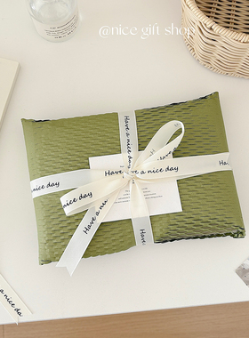 ins风韩系绿色蜂窝纸礼物包装纸环保网格纸出卡打包内衬纸防震纸