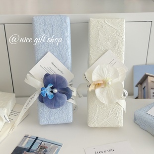 创意diy自制烟盒礼物盒材料包送男友礼物 纸 高级感石纹纸礼物包装