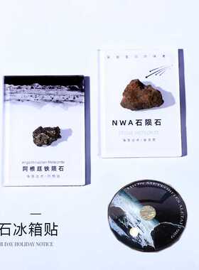 天然陨石冰箱贴留言贴星辰的邂逅石陨石铁陨石标本星星礼物科普