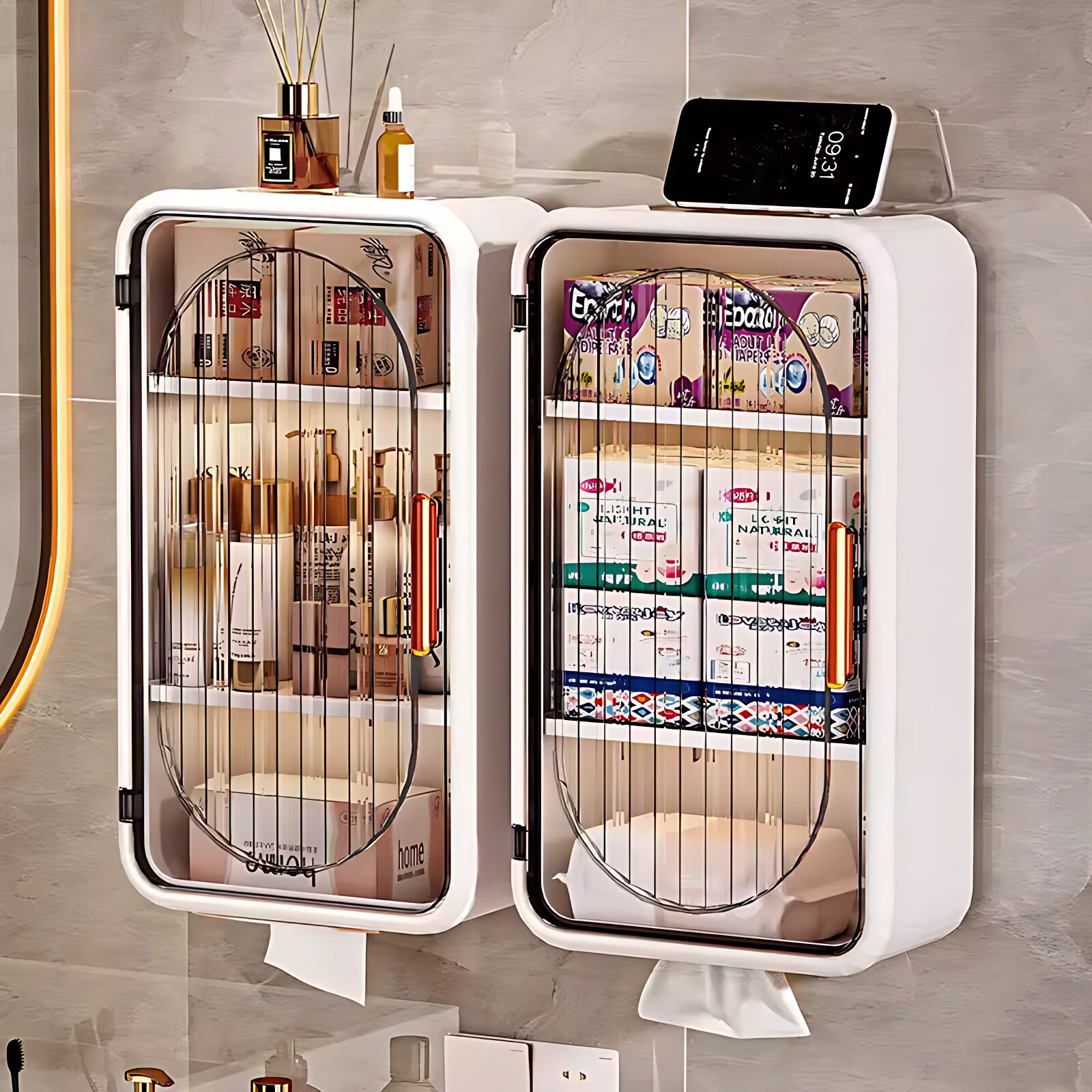 卫生间厕纸盒免打孔卫生纸置物架厕所壁挂式专用卫生巾收纳纸巾盒