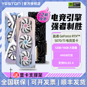 盈通RTX5070/Ti樱瞳花嫁水着台式电脑电竞游戏三角洲行动AI显卡