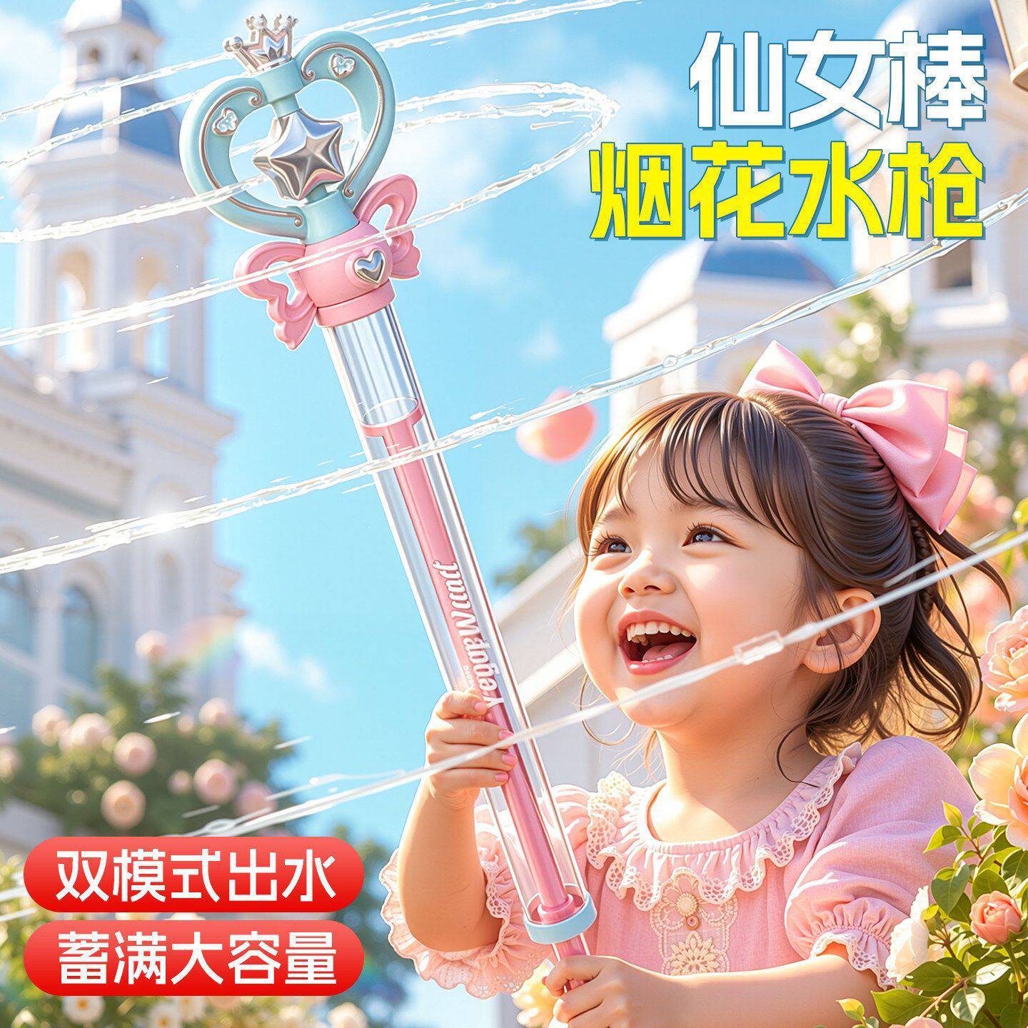 仙女魔法棒水枪儿童玩具女孩玩水