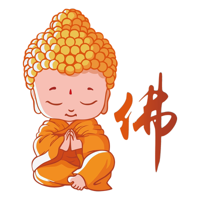 卓贴装饰贴卡通可爱小佛像时尚