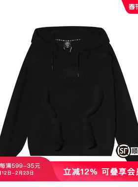 TCH潮牌潮牌新款个性抽绳时尚休闲显瘦修身黑色卫衣T66A128108