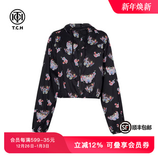 T75A27E1011 新款 TCH轻奢烫钻时尚 休闲百搭蝴蝶外套女夏季