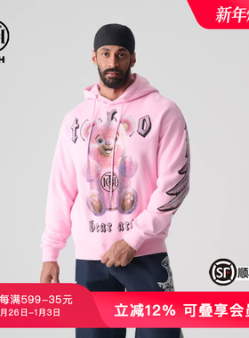 TCH轻奢春秋新款宽松烫钻连帽卫衣帽衫经典系列T72A126011