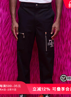 TCH时尚潮牌黑色多口袋机能风直筒户外百搭休闲裤长裤S69A206018
