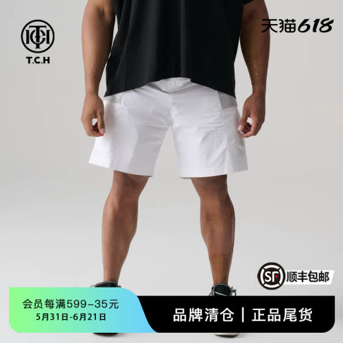 TCH潮牌烫钻百搭休闲短裤男女同款夏季新款设计感T72B216068