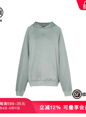 TCH潮牌小众休闲烫钻卫衣浅绿色春秋新款上衣男女同款S72A126025