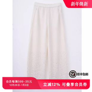 T72C20E5032 休闲烫钻秋冬新款 TCH私服时尚 潮牌气质百搭长裤